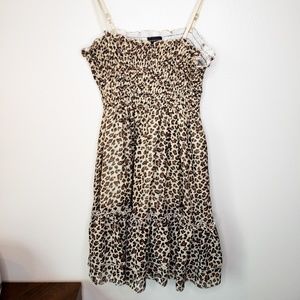 Flowy cheetah print dress